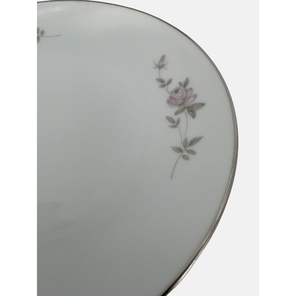 Noritake China Bellemead 2 Bread Plates 6.25" 6314 Japan White Platinum Trim - Picture 4 of 5